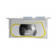 57043 Кросс оптический 19, 1U 16 LC SM, укомплектованный