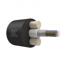 65900 КОСТРОМАКАБЕЛЬ КОС-ОКД-12х657-ТП-3кН Дроп-кабель круглый, с центральной трубкой, усилен стеклопрутками, 12 волокон, SM 9/125, G.657.A1, полиэтилен, 3 кН