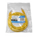 55858 Патч-корд Technolink UTP4 cat 5e, 3,0м, ВС, желтый, литой коннектор РАСПРОДАЖА