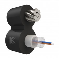 65947 КОСТРОМАКАБЕЛЬ КОС-ОКПС-2х657-Т/Т-9кН Оптический кабель с центральной трубкой и выносным силовым элементом из стального троса, SM 9/125, G.657.A1, 2 волокна, полиэтилен, 9 кН