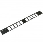 66535 Кабельный органайзер 19, 22U, металлический, вертикального типа, черный M (аналог 55181)