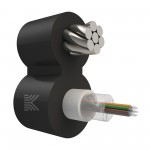 65949 КОСТРОМАКАБЕЛЬ КОС-ОКПС-8х657-Т/Т-9кН Оптический кабель с центральной трубкой и выносным силовым элементом из стального троса, SM 9/125, G.657.A1, 8 волокон, полиэтилен, 9 кН