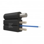 66110 КОСТРОМАКАБЕЛЬ КОС-ДР-5-1хG.657.А 1-нг(А)-HF-BL Кабель оптический Дроп-кабель (бабочка) с ВСЭ из стальной проволоки, 1 волокно G.657.A1,усилен стеклопрутками (черный)