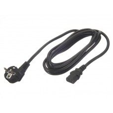 56918 Кабель питания (евровилка - штекер IEC С13) 3*1,5мм2, 3м, черный, Netko