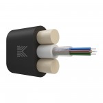 65919 КОСТРОМАКАБЕЛЬ КОС-ОКДП-4х657-ТП-1.8кН Дроп-кабель плоский, с центральной трубкой, усилен стеклопрутками, 4 волокна, SM 9/125, G.657.A1, полиэтилен, 1.8 кН