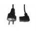 55144 Кабель питания (евровилка - штекер IEC С13 угловой правый) штекер угловой правый, 3*0,5мм2, 1,8 м, черный, Netko