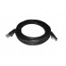 59317 !Патч-корд NETKO FTP наружный, 24AWG кат.5Е, с заливными колпачками, 5м, черный