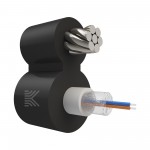 65943 КОСТРОМАКАБЕЛЬ КОС-ОКПС-2х657-Т/Т-6кН Оптический кабель с центральной трубкой и выносным силовым элементом из стального троса, SM 9/125, G.657.A1, 2 волокна, полиэтилен, 6 кН