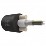 65890 КОСТРОМАКАБЕЛЬ КОС-ОКД-8х657-ТП-1.2кН Дроп-кабель круглый, с центральной трубкой, усилен стеклопрутками, 8 волокон, SM 9/125, G.657.A1, полиэтилен, 1.2 кН