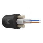 65884 КОСТРОМАКАБЕЛЬ КОС-ОКД-2х657-ТП-1кН Дроп-кабель круглый, с центральной трубкой, усилен стеклопрутками, 2 волокна, SM 9/125, G.657.A1, полиэтилен, 1 кН