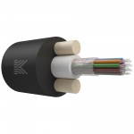 65896 КОСТРОМАКАБЕЛЬ КОС-ОКД-12х657-ТП-1.5кН Дроп-кабель круглый, с центральной трубкой, усилен стеклопрутками, 12 волокон, SM 9/125, G.657.A1, полиэтилен, 1.5 кН