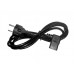 55144 Кабель питания (евровилка - штекер IEC С13 угловой правый) штекер угловой правый, 3*0,5мм2, 1,8 м, черный, Netko
