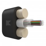 65929 КОСТРОМАКАБЕЛЬ КОС-ОКДП-12х657-ТП-3кН Дроп-кабель плоский, с центральной трубкой, усилен стеклопрутками, 12 волокон, SM 9/125, G.657.A1, полиэтилен, 3 кН