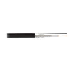 EC-C2-21123D-BK-3 Кабель коаксиальный, RG-11, одножильный, CCS, внешний, PE до -40C, с одножильным тросом, черный, 305м