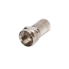 EC-CC-F-RG6-T-MT Коннектор F-типа для коаксиальных кабелей RG6, накручивающийся, металлик, уп-ка 100 шт.