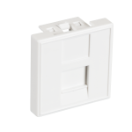 EC-IMF-1-WT-10 Вставка типа Mosaic 45x45 мм, 1 порт, под модули-вставки типа Keystone, белая, 10 шт