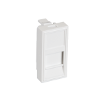EC-IMH-1-WT-10 Вставка типа Mosaic 22,5x45мм, 1 порт, под модули-вставки типа Keystone, белая, 10 шт.