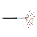 EC-UF010-5-PE-BK-3 Кабель F/UTP 10 пар, Кат.5, медный, внешний, PE -40, 305м
