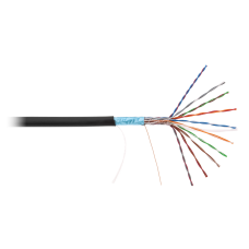 EC-UF010-5-PE-BK-3 Кабель F/UTP 10 пар, Кат.5, медный, внешний, PE -40, 305м