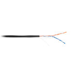 EC-UU002-5-PE-BK Кабель U/UTP 2 пары, Кат.5, медный, внешний, PE, черный, 305м