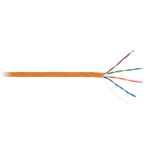 EC-UU004-5E-LSZH-OR-1 Кабель U/UTP 4 пары, Кат.5e, медный, внутренний, LSZH, оранжевый, 100м/305м