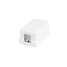 Корпус настенной розетки, на 1 порт, белый 10 шт.