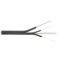 NKL-F-001A1C-00C-BK Кабели SM 9/125 универсальные, плоские («бабочка»), со стеклопластиковыми прутками и стальным тросом