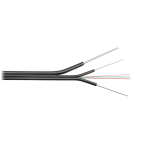 NKL-F-001S9H-00C-BK Кабели SM 9/125 универсальные, плоские («бабочка»), со стальными прутками и тросом