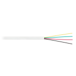 Кабель NIKOLAN плоский, телефонный, 4 многожильных проводника, 26 AWG, внутренний, PVC, 100м