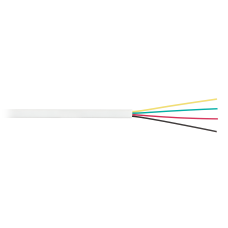 Кабель NIKOLAN плоский, телефонный, 4 многожильных проводника, 26 AWG, внутренний, PVC, 100м