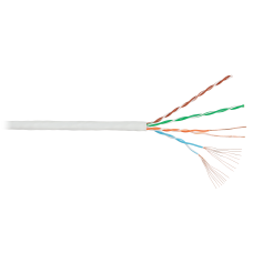 NKL 4000C-GY Кабель NIKOLAN U/UTP, 4 пары, Кат.5e, многожильный, 24 AWG, внутренний, LSZH, 305м