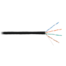 NKL 4100C-BK Кабель NIKOLAN U/UTP, 4 пары, Кат.5e, 24 AWG, внутренний/внешний, LSZH, 305м