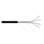 NKL 4200C-BK Кабель NIKOLAN F/UTP, 4 пары, Кат.5e, 24 AWG, внутренний/внешний, LSZH, 305м