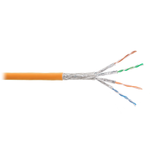 NKL 4540C-OR Кабель NIKOLAN S/FTP, 4 пары, Кат.6, 23 AWG, внутренний, LSZH, 305м