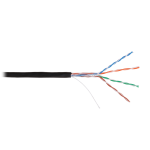NKL 4600B-BK Кабель NIKOLAN U/UTP, 4 пары, Кат.5e, 24 AWG, внешний, PE, 305м