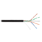 NKL 4640B-BK Кабель NIKOLAN U/UTP, 4 пары, Кат.6, 23 AWG, внешний, PE, 305м