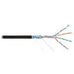 NKL 4700B-BK Кабель NIKOLAN F/UTP, 4 пары, Кат.5e, 24 AWG,внешний, PE, 305м