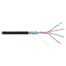 NKL 4700B-BK Кабель NIKOLAN F/UTP, 4 пары, Кат.5e, 24 AWG,внешний, PE, 305м