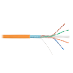 NKL 9240C-OR Кабель NIKOLAN F/UTP, 4 пары, Кат.6, 23 AWG, внутренний, LSZH, 305м