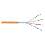 NKL 9340C-OR Кабель NIKOLAN F/FTP, 4 пары, Кат.6, 23 AWG, внутренний, LSZH, 305м/100м