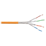 NKL 9350C-OR Кабель NIKOLAN S/FTP, 4 пары, Кат.6a, 23 AWG, внутренний, LSZH, 305м/100м