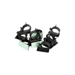 NMC-CHL08-BK-100 Основание самоклеящееся с фиксатором-защелкой для пучка кабелей, 100 шт.