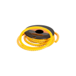 NMC-CMR---YL-500 Маркер кабельный, трубчатый, эластичный, под кабели 3,6-7,4мм, желтый, 500 шт.