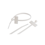 NMC-CTN100-25-MK-WT-100 Стяжки нейлоновые неоткрывающиеся, с площадкой для маркировки, 100 шт.