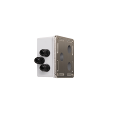 NMC-MB3P-IS-MT Индустриальный корпус настенной розетки NIKOMAX, 3 порта, металлик