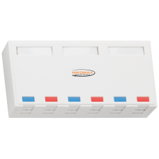 Корпус настенной розетки, на 6 порт