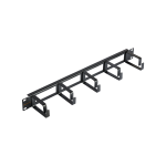 NMC-OK600H-1U-BK-2 Кабельный органайзер с металлическими кольцами, с отверстиями, 60мм, 2 шт.
