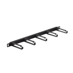 Кабельный органайзер 19', с металлическими кольцами, 0,5 U, с отверстиями, 80мм, 2 шт.