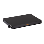 NMC-OKFP-SL-1U-BK Органайзер оптический 19', 1U, металлический, с пластиковыми направляющими, черный