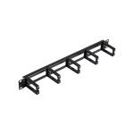 NMC-OP530H-1U-BK-2 Кабельный органайзер с отверстиями, с пластиковыми кольцами, 53мм, 2 шт.